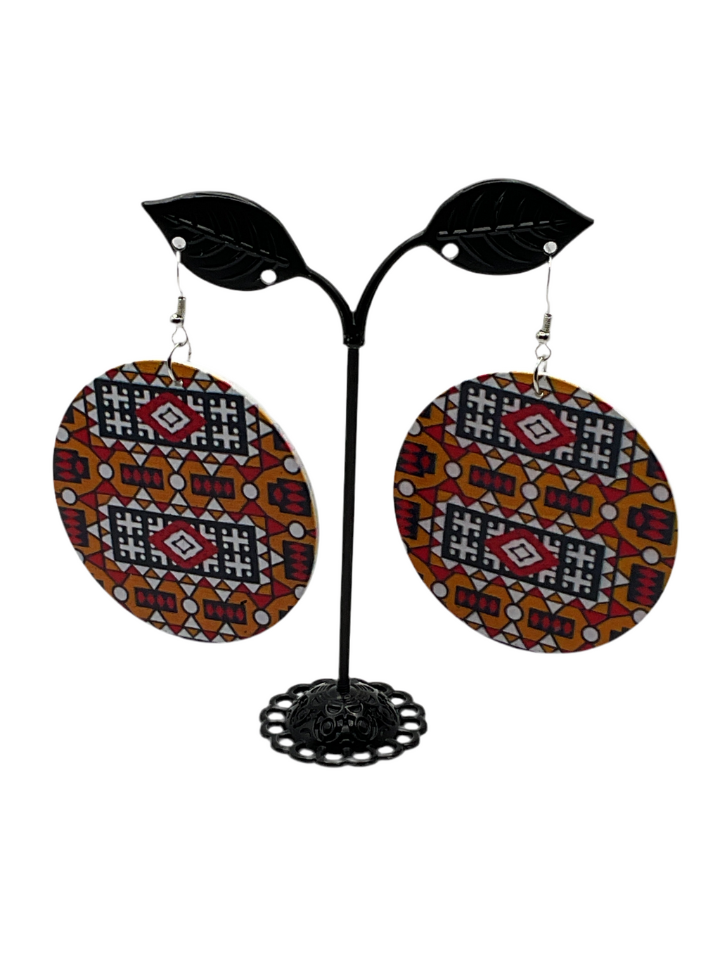 Colorful circle earrings