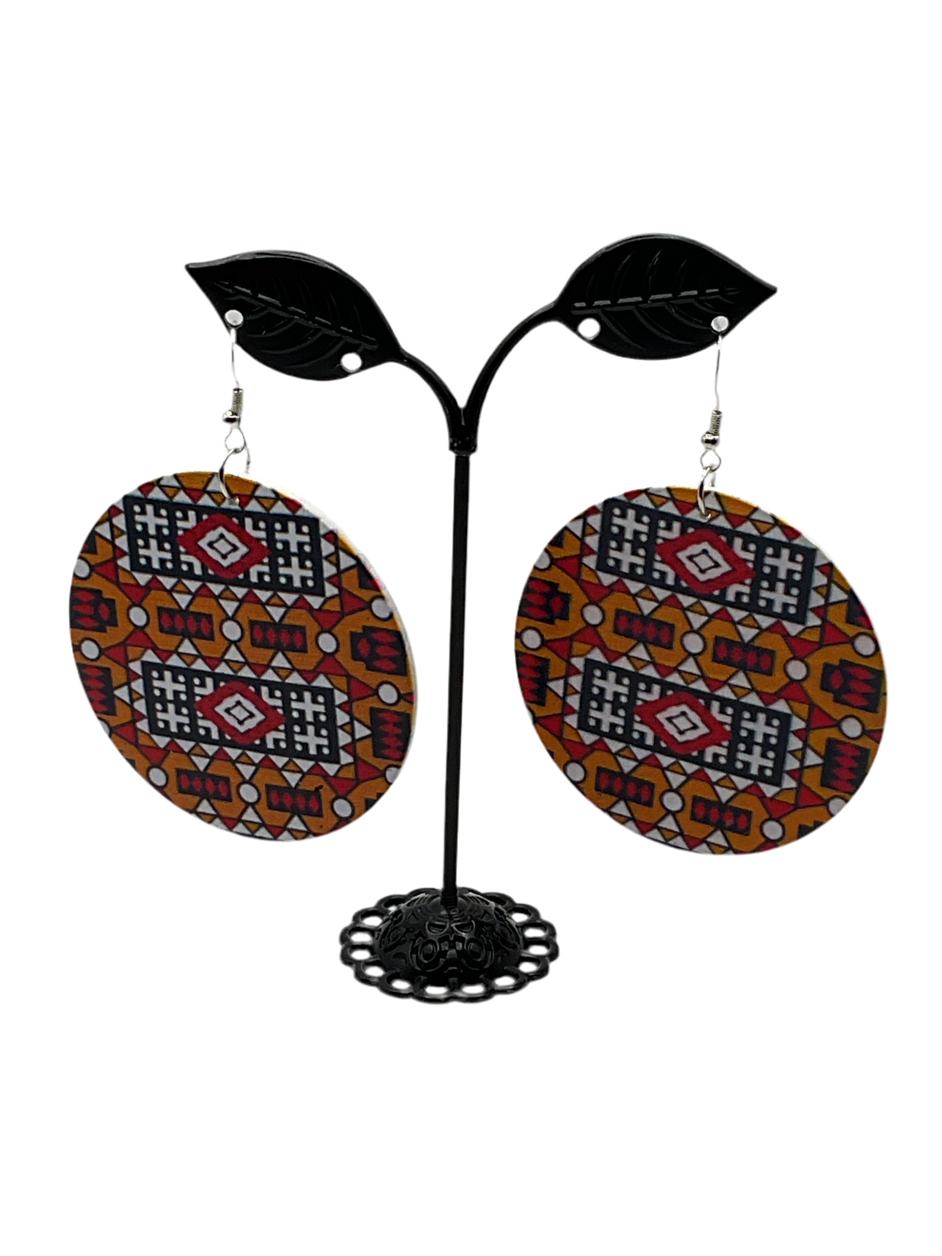 Colorful circle earrings