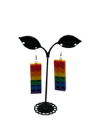 Rainbow Building Block Earrings