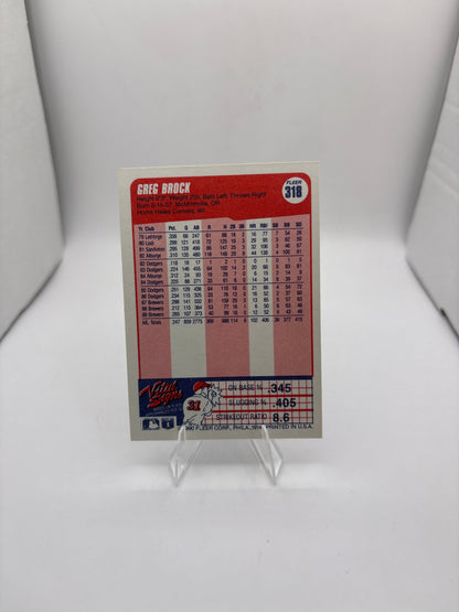 Fleer Greg Brock