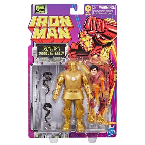 Iron Man Marvel Legends 6-Inch Action Figure - Select Figure(s) Iron Man (Model 01 - Gold)
