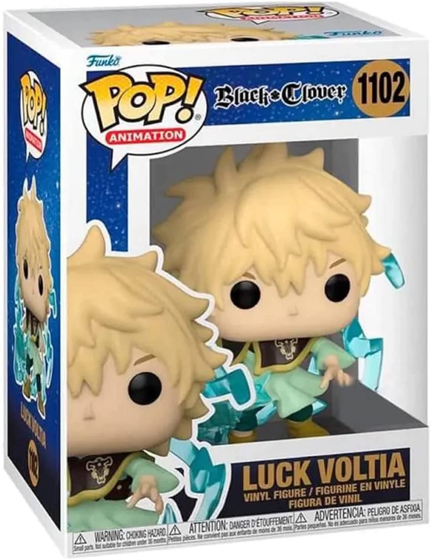 Funko Pop 1102 Black Clover Luck Voltia AAA Anime Exclusive Figure Main image
