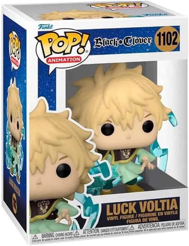Funko Pop 1102 Black Clover Luck Voltia AAA Anime Exclusive Figure - Collectors World Toys Hover Image