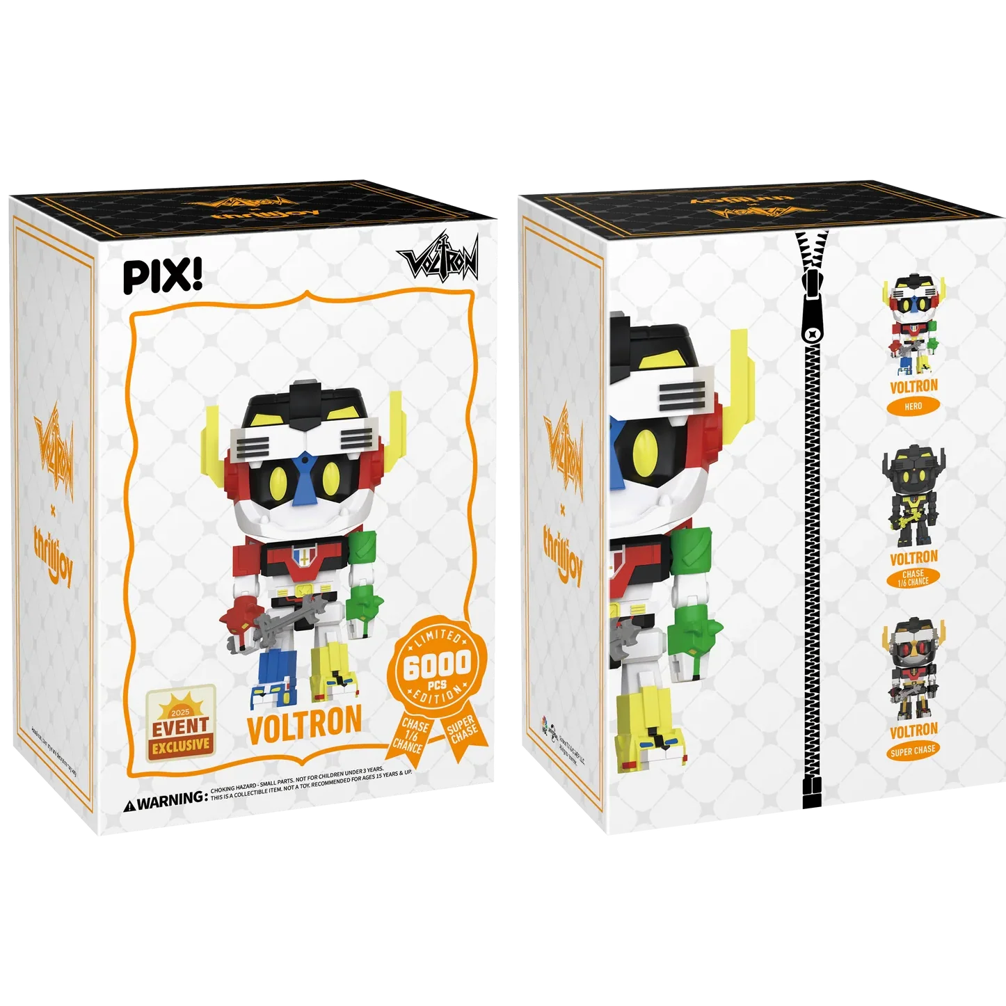 [Thrilljoy] [EXCLUSIVE] Voltron Defender of the Universe - Voltron LE6000 PIX Vinyl Figure (1 in 6 Chance at Chase) Main image