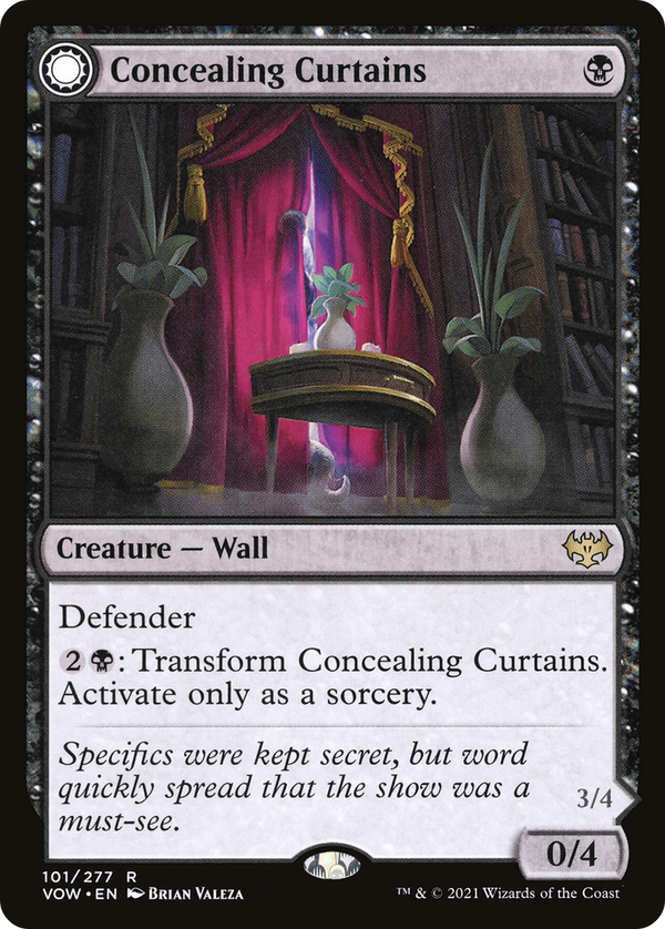 Concealing Curtains // Revealing Eye (VOW-101) - Innistrad: Crimson Vow: (Double Faced Transform)