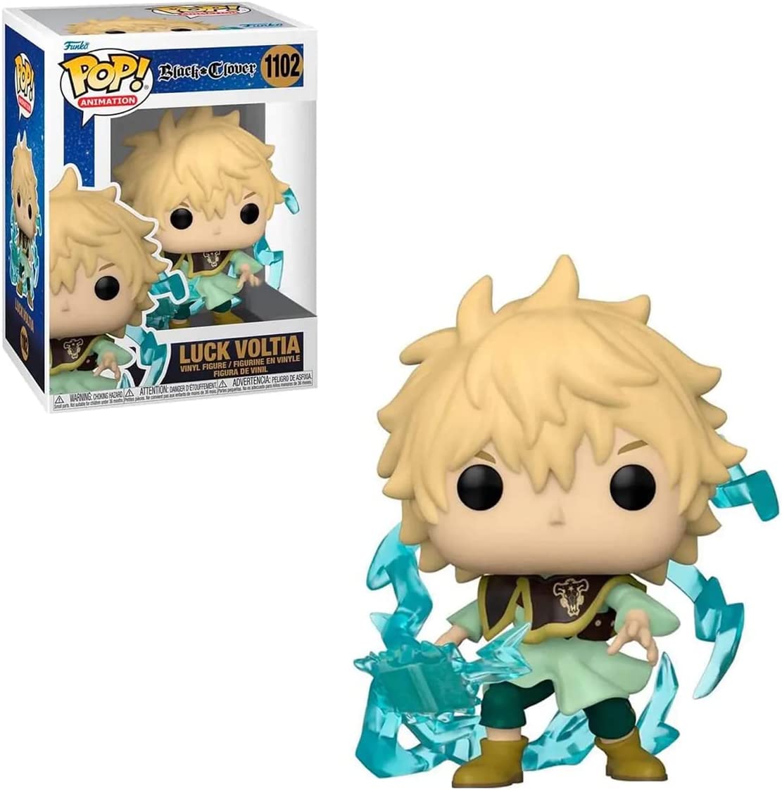 Funko Pop 1102 Black Clover Luck Voltia AAA Anime Exclusive Figure Secondary image
