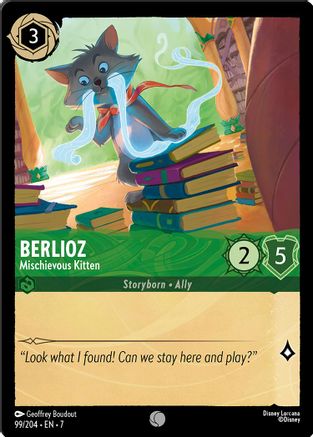Berlioz - Mischievous Kitten (99/204) - Archazias Island Cold Foil Main image