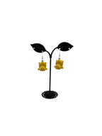 Upside-down chick earrings