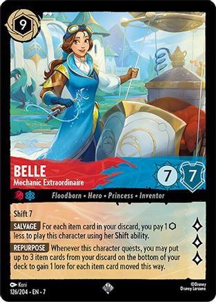 Belle - Mechanic Extraordinaire (126/204) - Archazias Island Cold Foil Main image