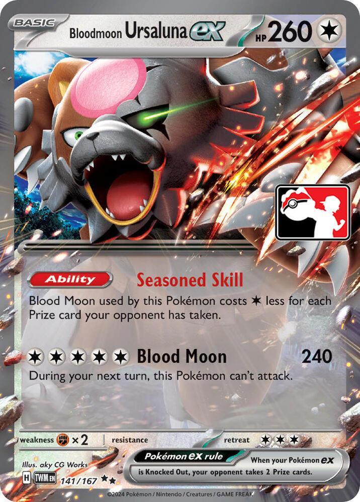 Bloodmoon Ursaluna ex (141/167) [Prize Pack Series Six] Main image