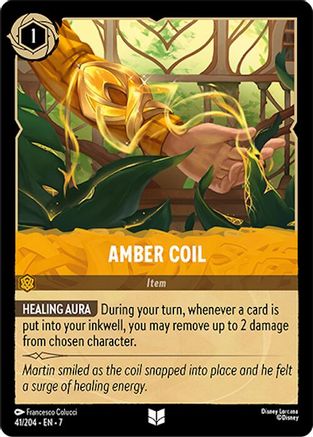 Amber Coil (41/204) - Archazias Island Cold Foil Main image