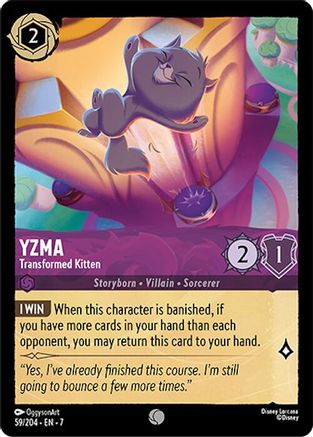 Yzma - Transformed Kitten (59/204) - Archazias Island Cold Foil Main image