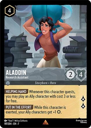Aladdin - Research Assistant (197/204) - Archazias Island Main image