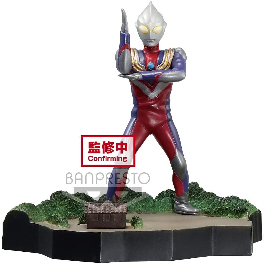 Banpresto Ultraman TIGA Special Effects STAGEMENT Ultraman TIGA #49 The Ultra Star (A:Ultraman TIGA (Multi Type)) Figure - Collectors World Toys Main image