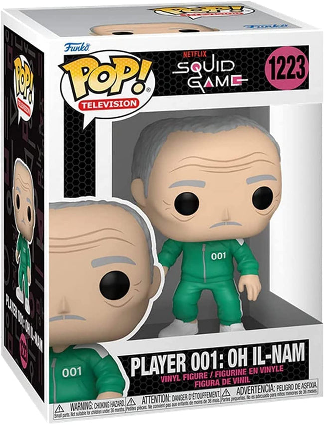 FUNKO POP 1223 TV: Squid Game - Player 001 : Oh il-NAM Figure - Collectors World Toys Hover Image