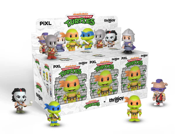 [Thrilljoy] Teenage Mutant Ninja Turtles TMNT PIXL Blind Box Vinyl (Chance at LE300 Hyper-Rare Chase redeemable for a special 12" MEGA PIX!) Main image