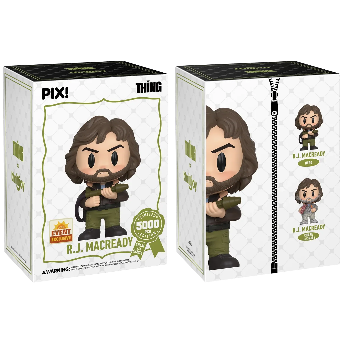 [Thrilljoy] [EXCLUSIVE] The Thing - R.J. MacReady LE5000 PIX Vinyl Figure (1 in 6 Chance at Chase) Main image