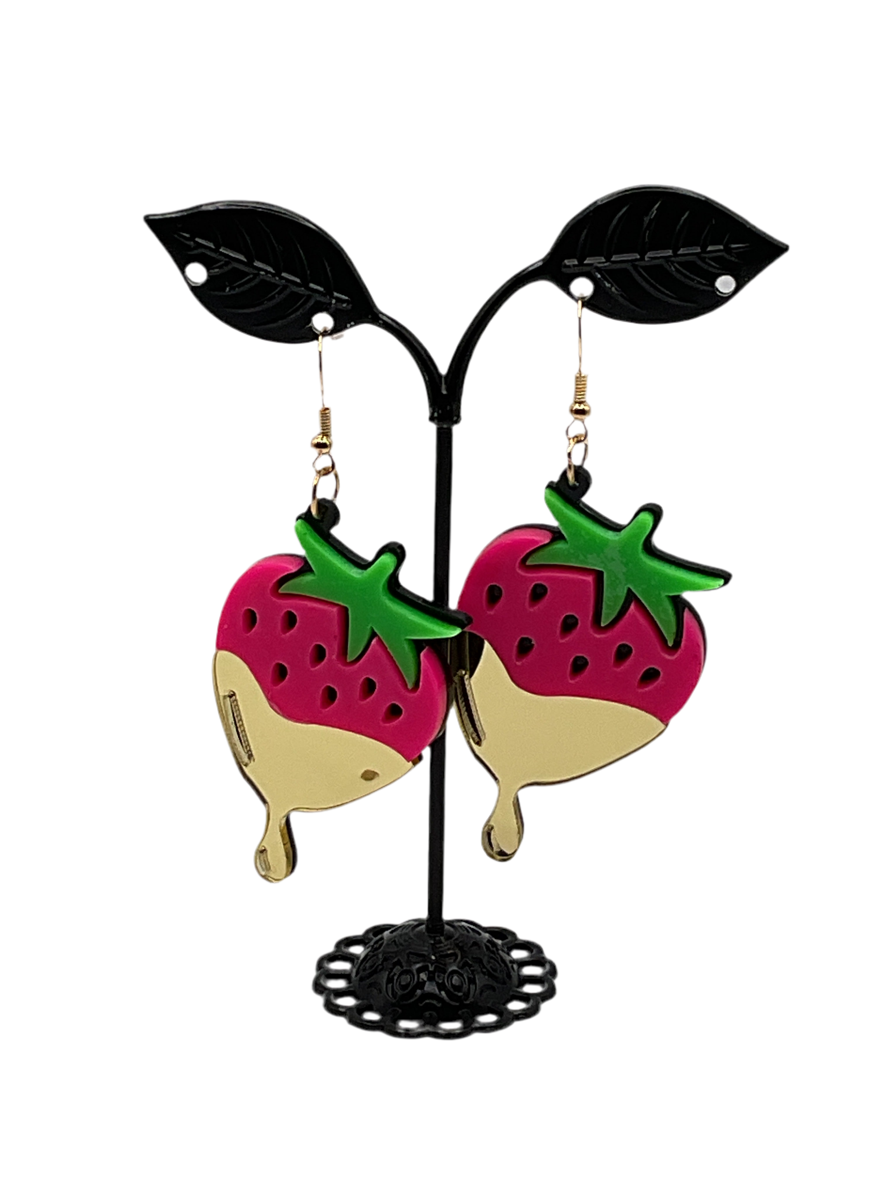 Dripping Strawberry Earrings Main image