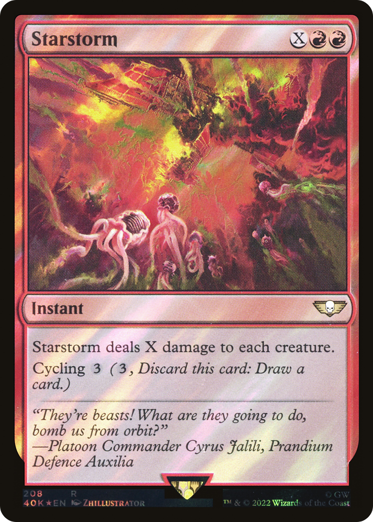 Starstorm (40K-208) - Warhammer 40,000 Commander Foil