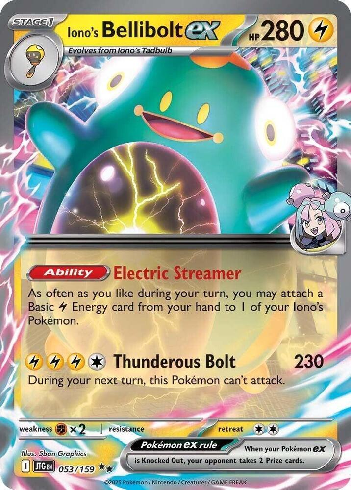 Iono's Bellibolt ex (053/159) [Scarlet & Violet: Journey Together]