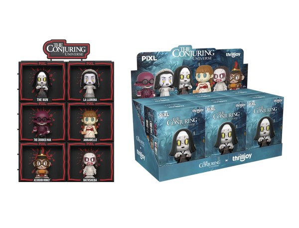 [Thrilljoy] The Conjuring Universe PIXL Blind Box Vinyl (Chance at 1 of 300 hyper-rare “chase” pieces will be redeemable for a special 12” MEGA PIX!)