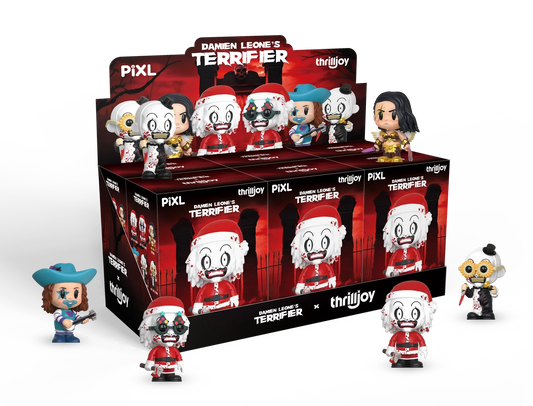 [Thrilljoy] Damien Leone's Terrifier PIXL Blind Box Vinyl (Chance at 1 of 300 hyper-rare “chase” pieces will be redeemable for a special 12” MEGA PIX!)