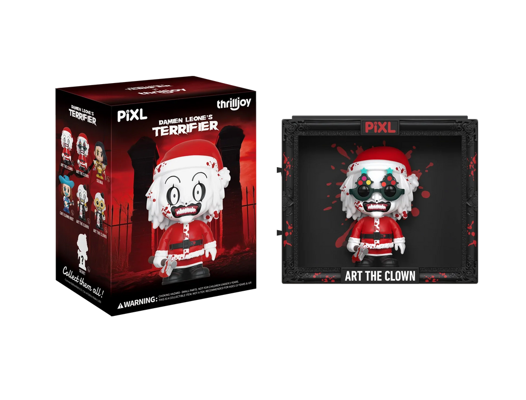 [Thrilljoy] Damien Leone's Terrifier PIXL Blind Box Vinyl (Chance at 1 of 300 hyper-rare “chase” pieces will be redeemable for a special 12” MEGA PIX!)