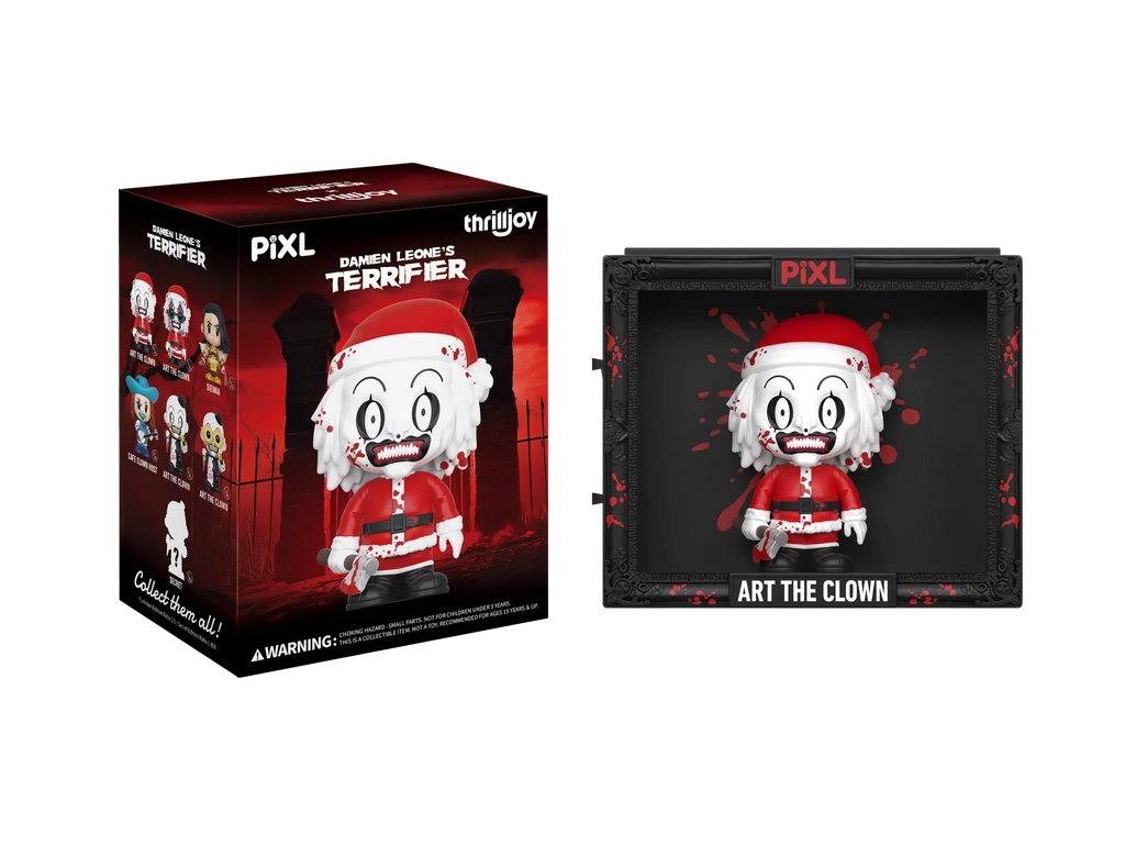 [Thrilljoy] Damien Leone's Terrifier PIXL Blind Box Vinyl (Chance at 1 of 300 hyper-rare “chase” pieces will be redeemable for a special 12” MEGA PIX!)