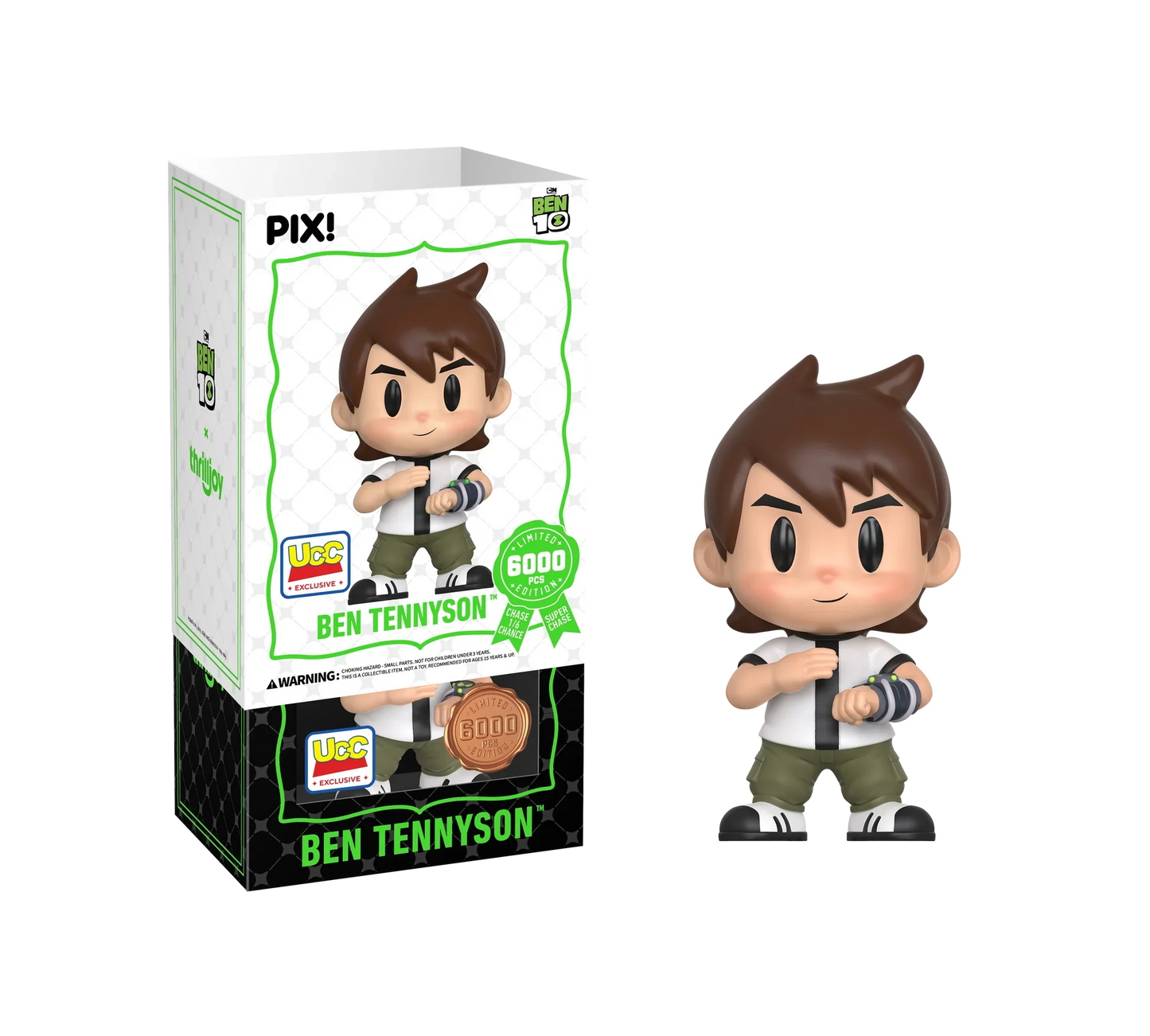 [Thrilljoy] [EXCLUSIVE] BEN 10 - Ben Tennyson LE6000 PIX Vinyl Figure (1 in 6 Chance at Chase)