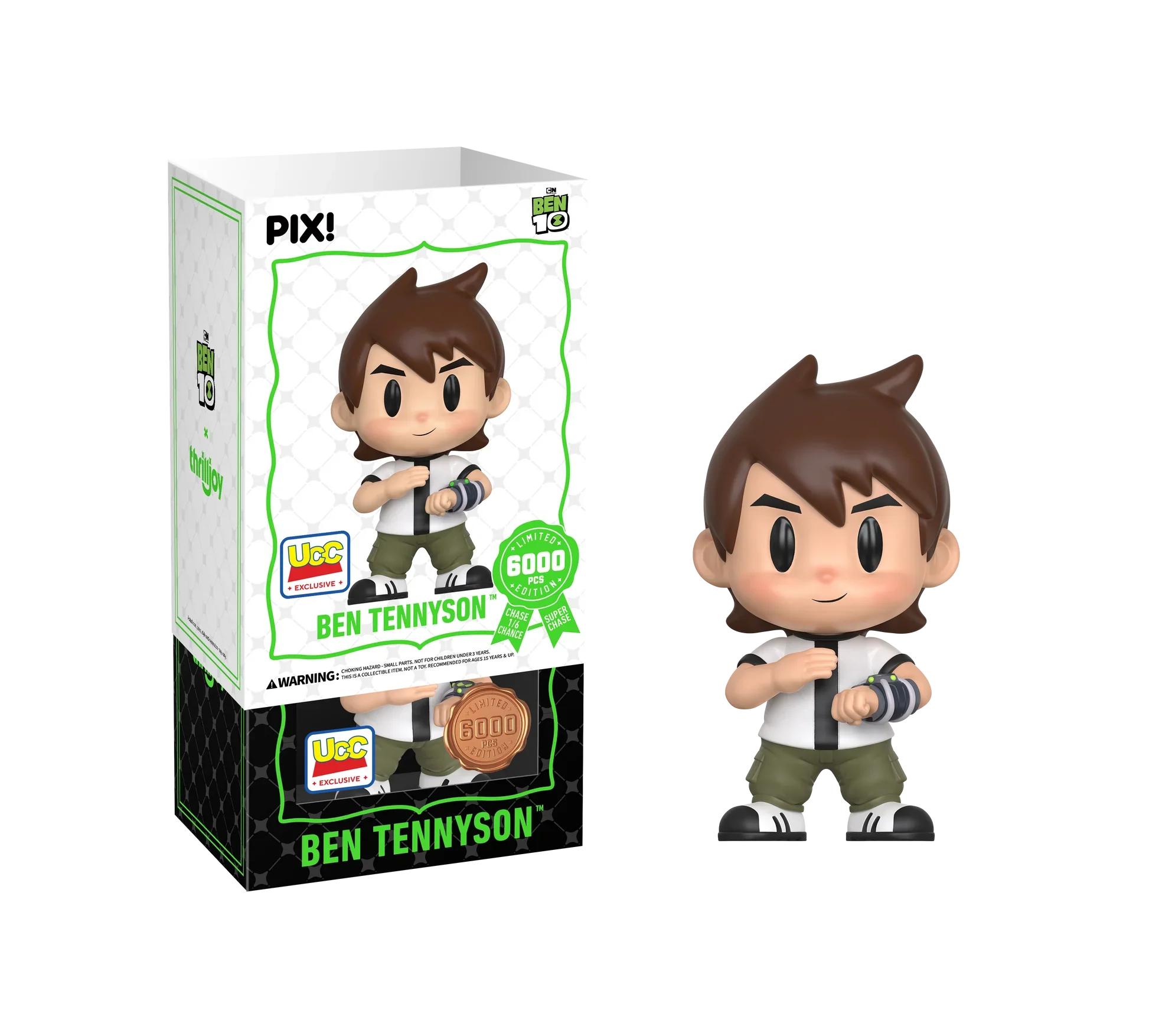 [Thrilljoy] [EXCLUSIVE] BEN 10 - Ben Tennyson LE6000 PIX Vinyl Figure (1 in 6 Chance at Chase)