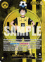 Monkey.D.Luffy (BVB x One Piece Campaign) - One Piece TCG Promotion Cards (OP-PR) + Official Poster signed by 3 Players