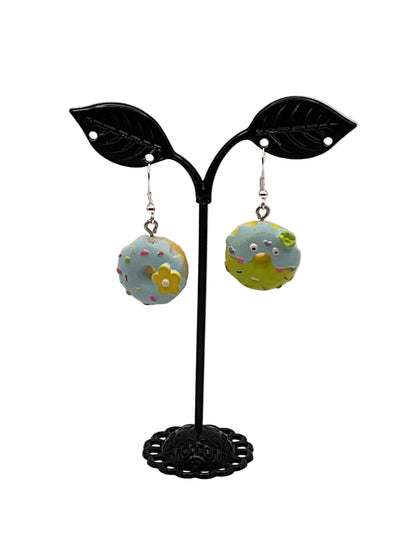 Frosted Donut Earrings