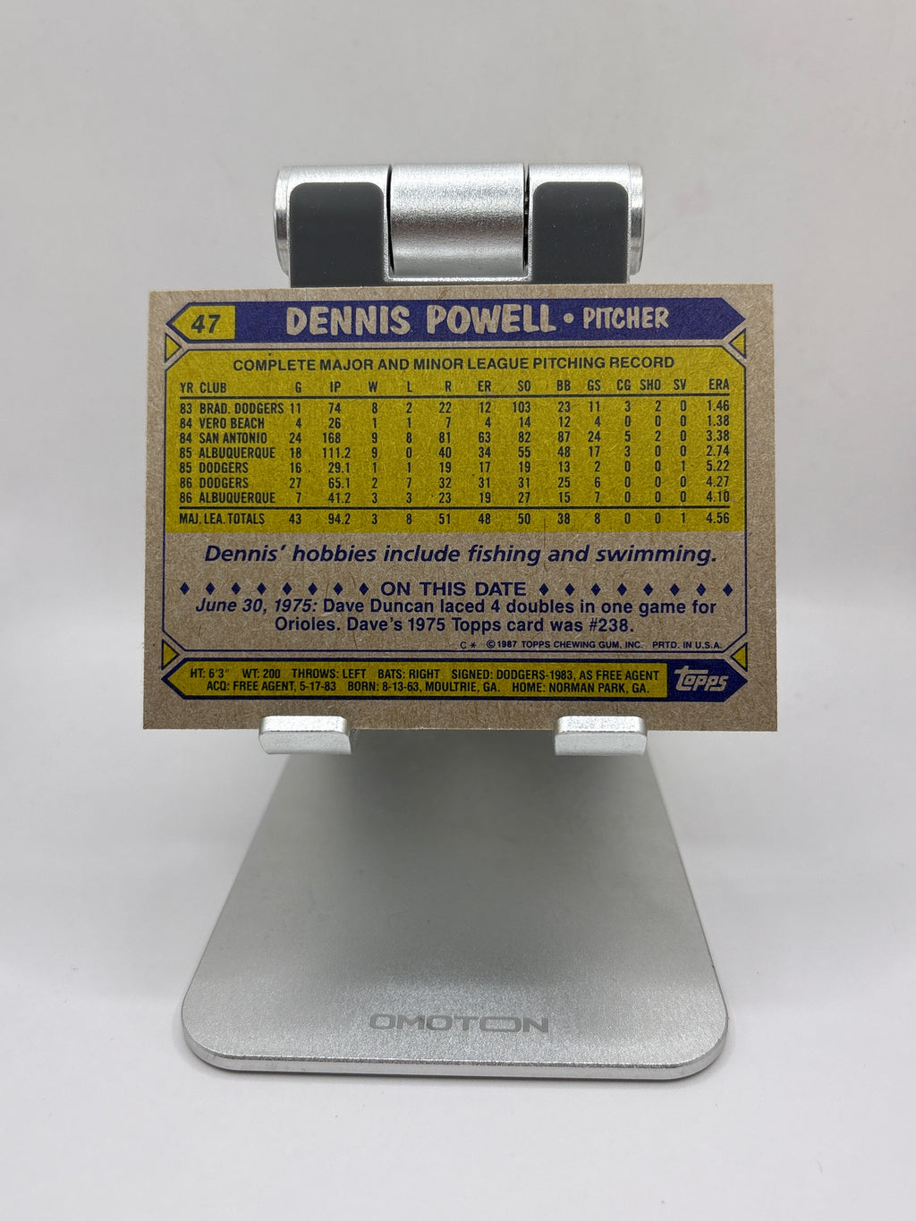 Topps Dennis Powell