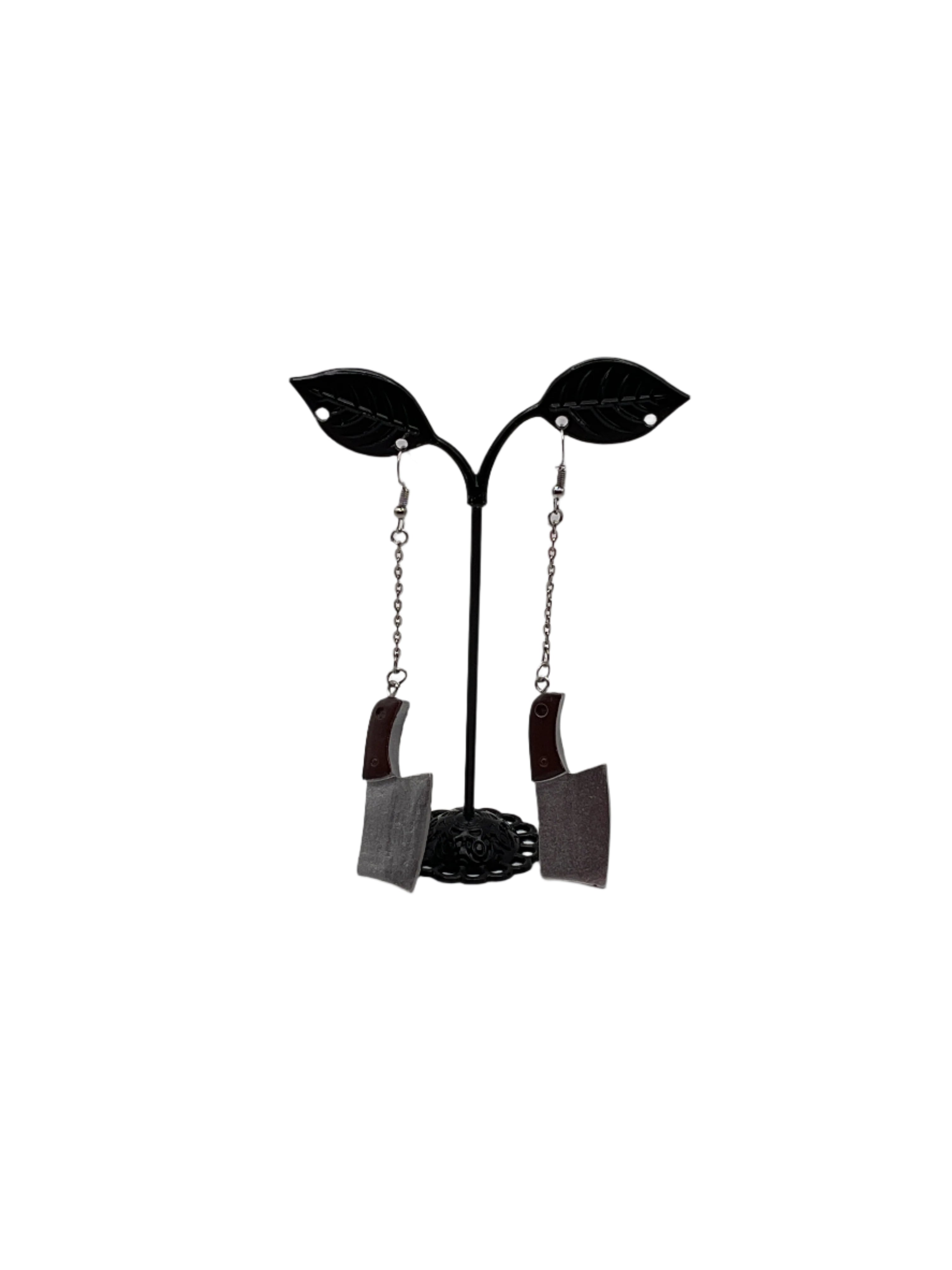 Meat Cleaver Earrings