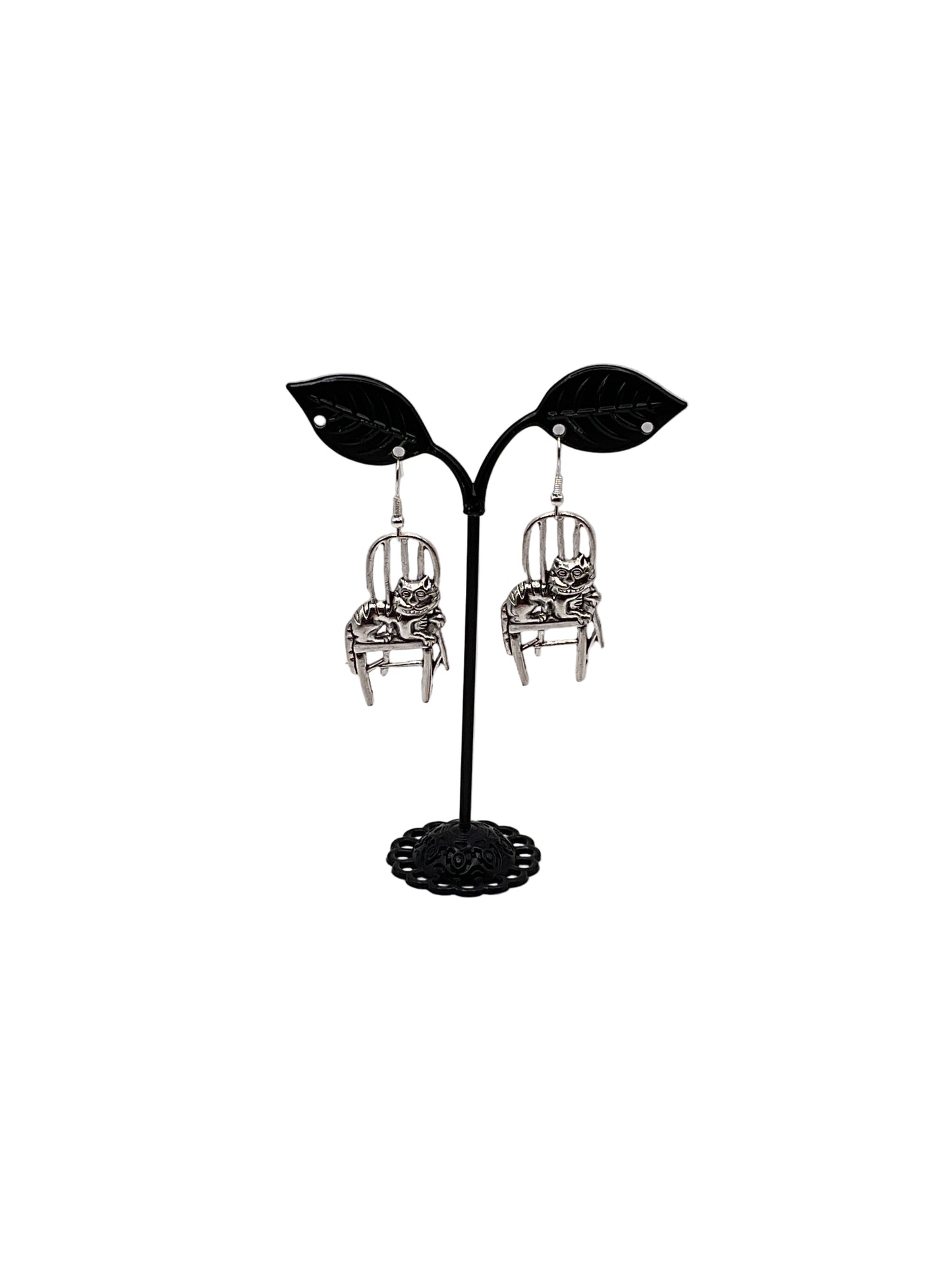 Cat in Chair Earrings