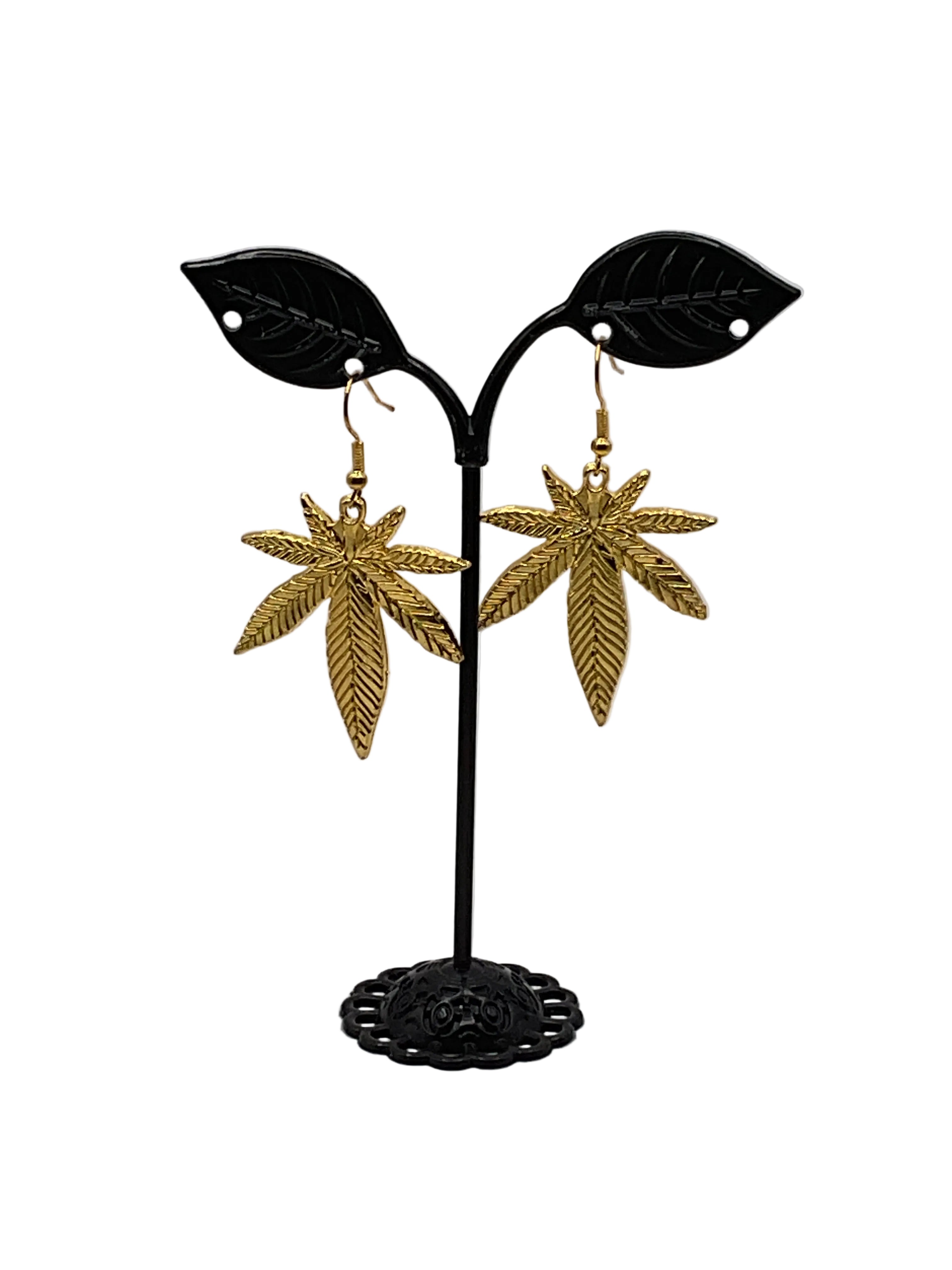 Weed earrings