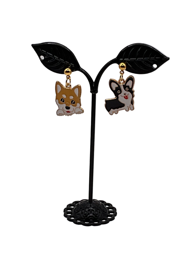 Corgi Puppy earrings Hover Image
