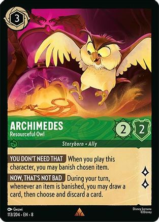 Archimedes - Resourceful Owl (113/204) - Reign of Jafar Main image