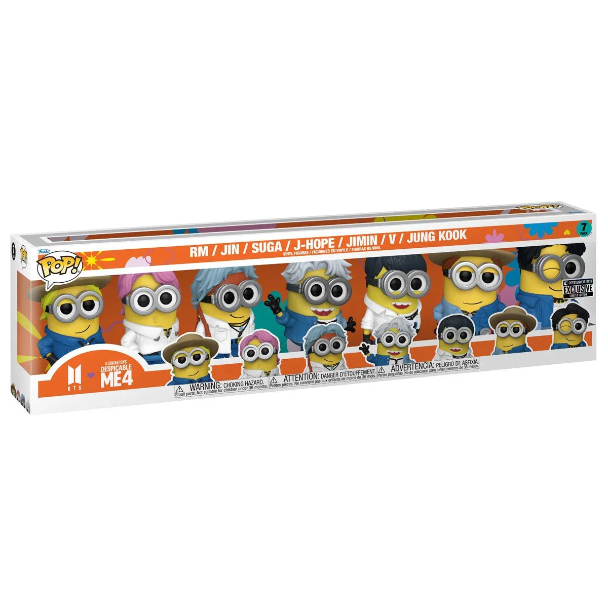 Despicable Me 4 Minions x BTS Funko Pop! Vinyl Figure 7-Pack - Entertainment Earth Exclusive Secondary image