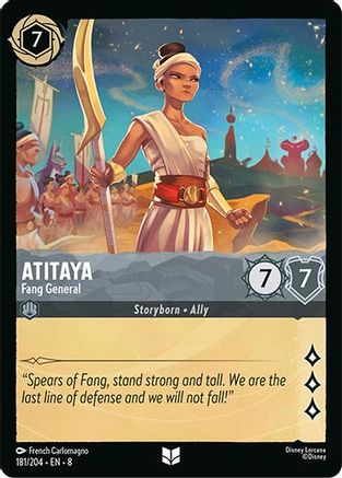 Atitaya - Fang General (181/204) - Reign of Jafar Cold Foil Main image