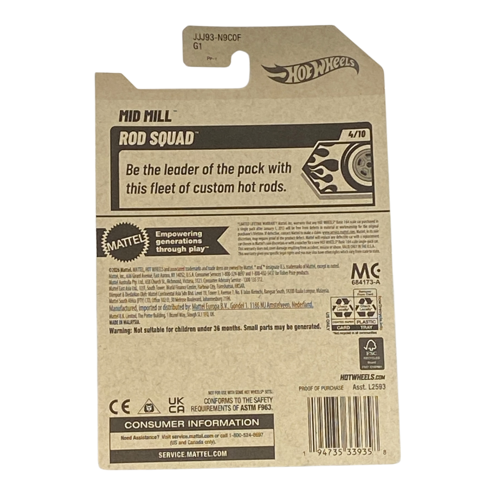 Hot Wheels Mid Mill | Rod Squad Series 4/10 Secondary image