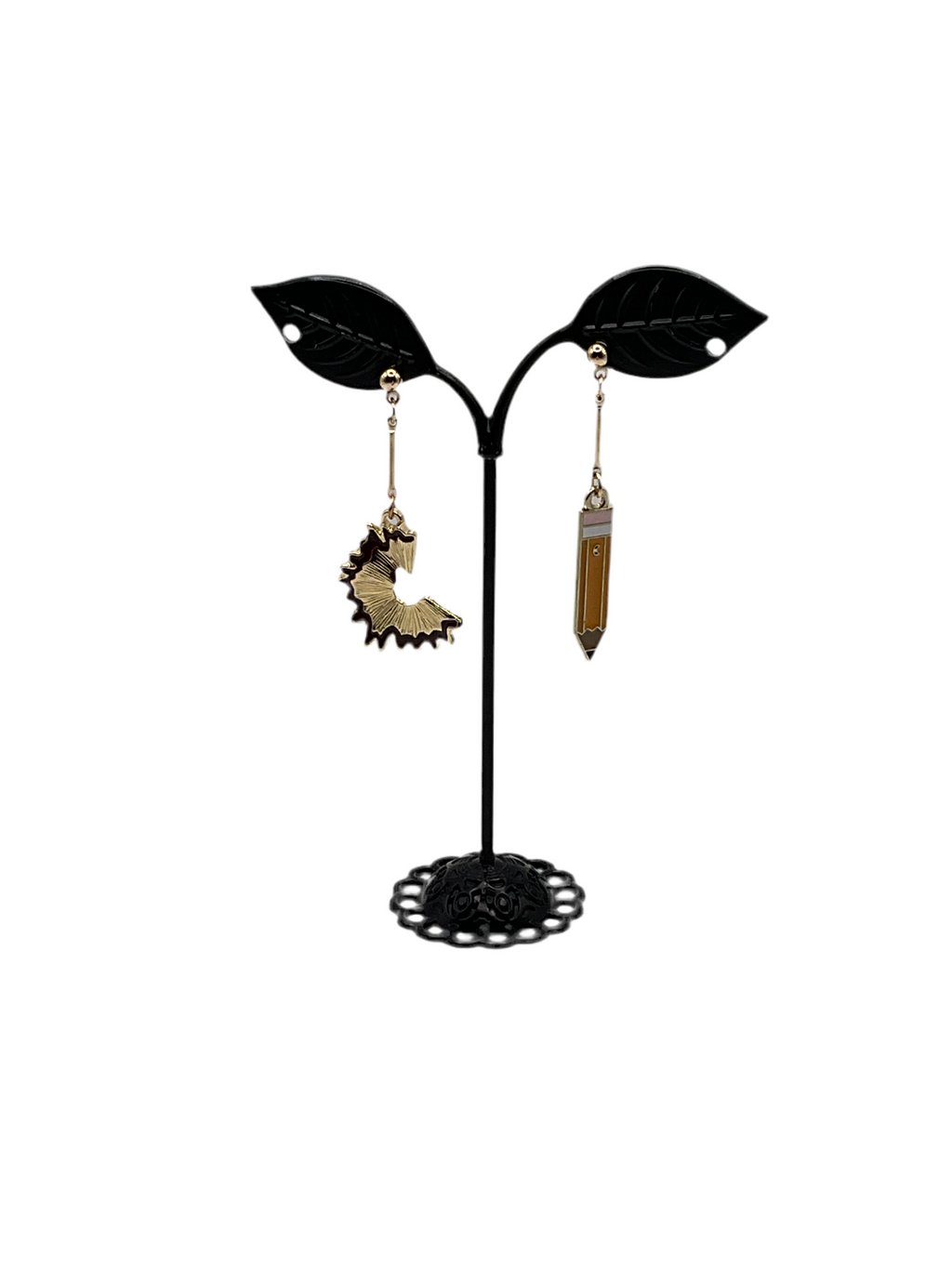 Pencil And Shaving Earrings