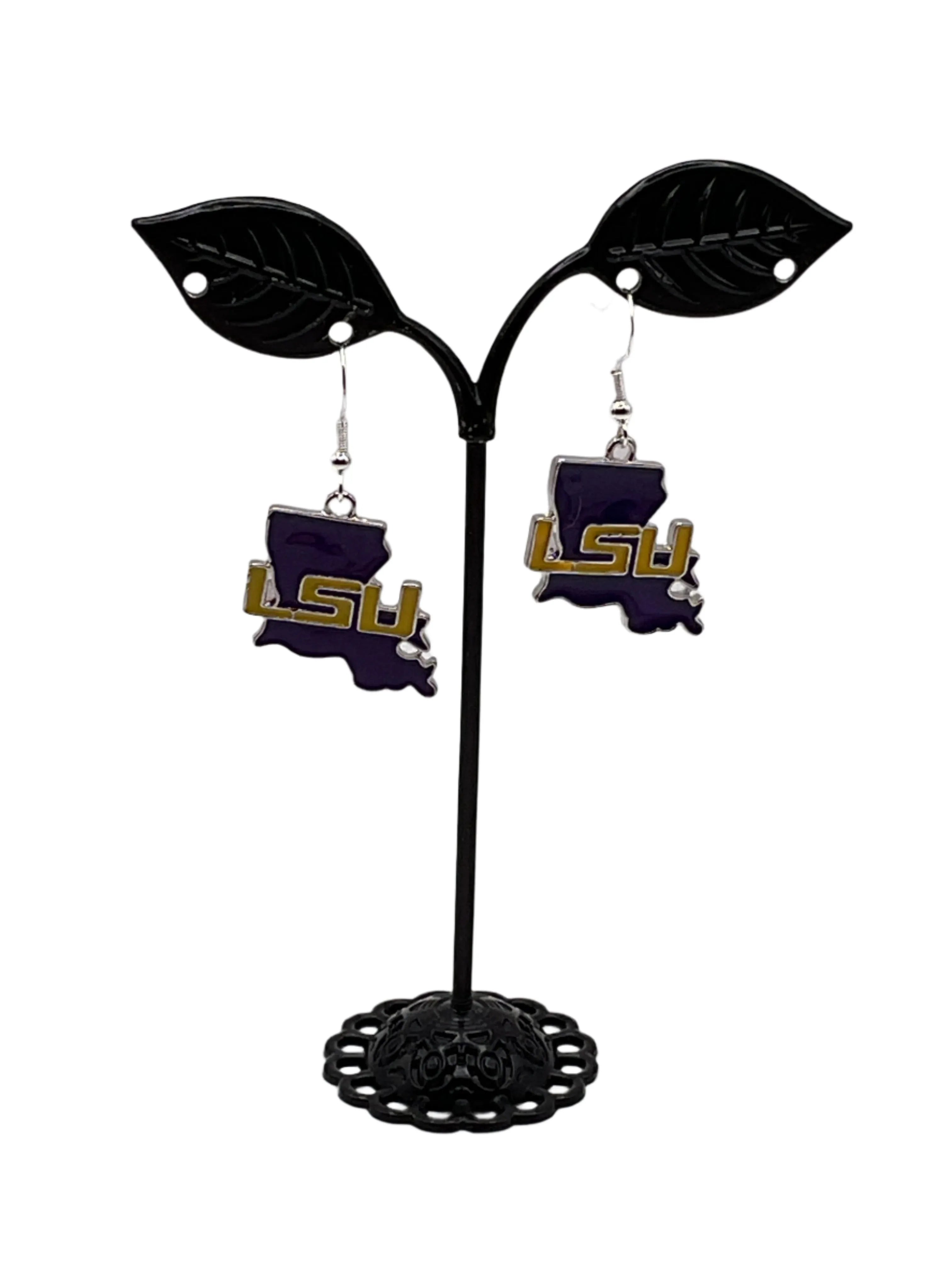 LSU football earrings