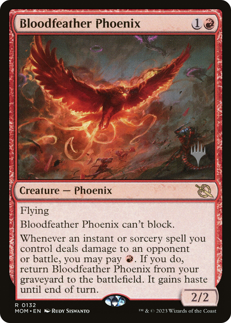 Bloodfeather Phoenix (PPMOM-132P) - March of the Machine Promos