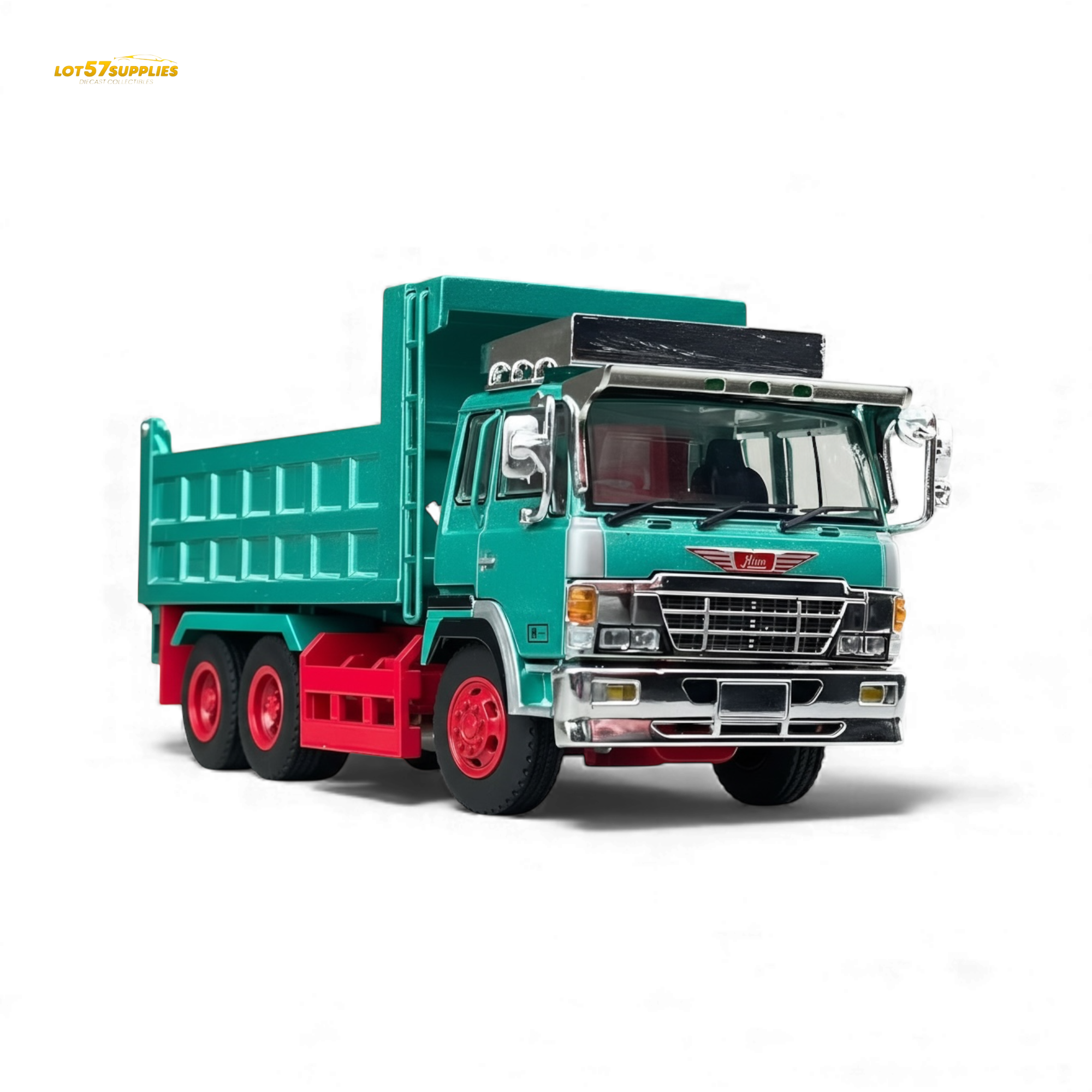 (Pre-Order) DBGT Hino Super Dolphin Dump Truck - Green 1:64 Secondary image
