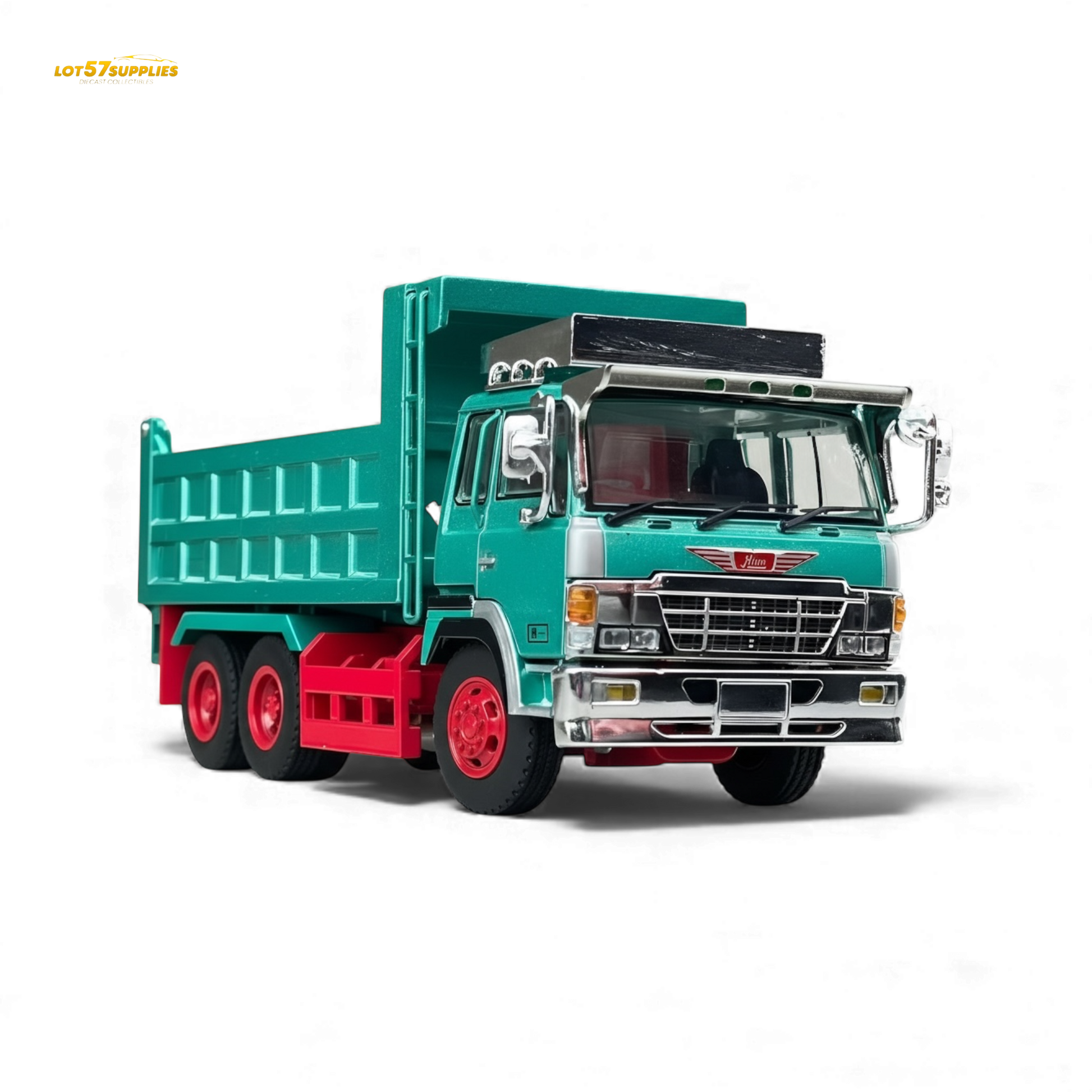 (Pre-Order) DBGT Hino Super Dolphin Dump Truck - Green 1:64