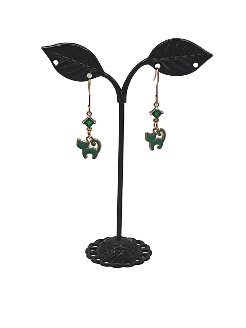 Kitties,Crosses and Crystal Earrings