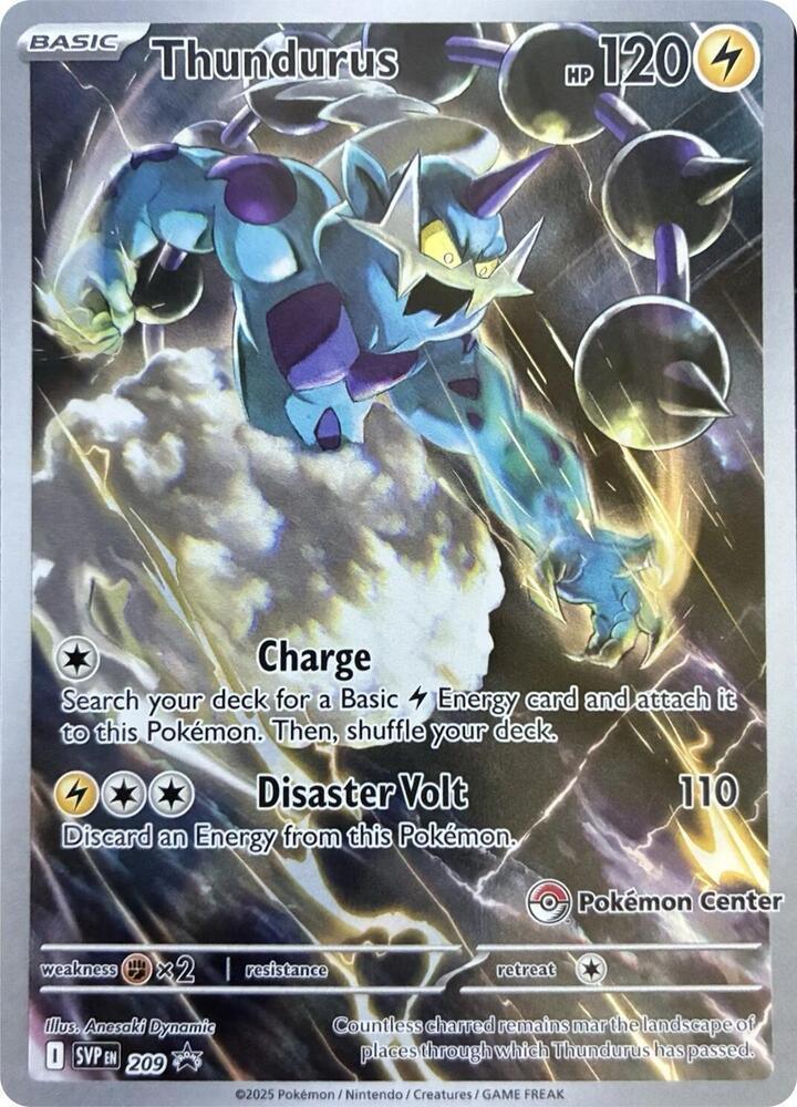 Thundurus (209) (Pokemon Center Exclusive) [Scarlet & Violet: Black Star Promos] Main image