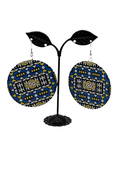 Colorful circle earrings