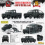 BM Creations 2016 Land Rover Defender 110 Pick Up 6x6 Off Road Matte Blk RHD 1:64 64B0339